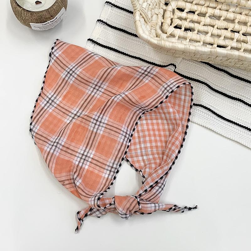 

headband headscarf summer women s pastoral new versatile silk scarf high-end triangular scarf waist decorative fart curtain