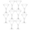 10 Pcs Margarita Glasses Cocktail Cup Espresso Martini Plastic Cups Goblets for Party Transparent