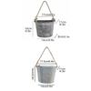 Wall Hanging Flower Bucket Home Flowerpot Garden Half Circle Design Decorative Accessories Iron Art Photography Props Decorations
