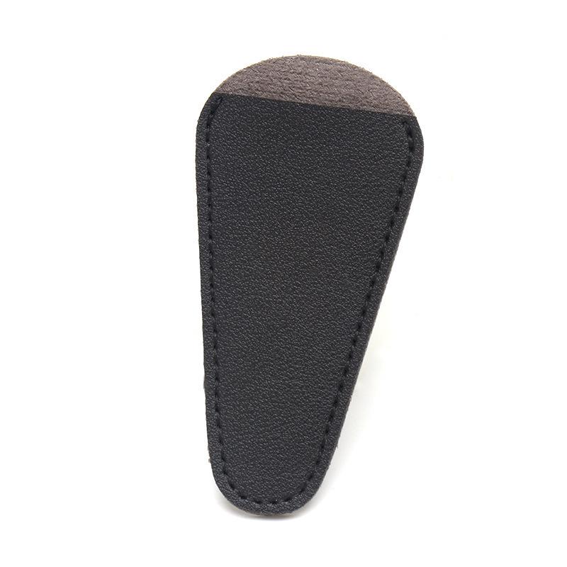 Kompaktes Augenbrauen-Trimscheren-Set mit schützender Ledertasche