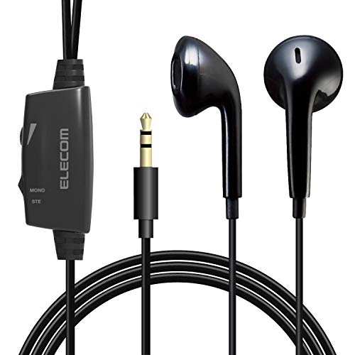

ELECOM Earphones for TV [Non-pressure inner ear type] 14.2mm driver Affinity sound 3.0m Black EHP-TV11I3XBK