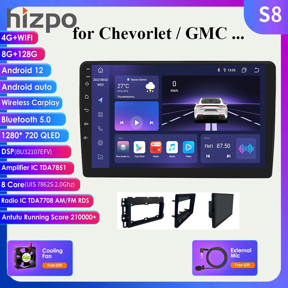 

Hizpo Carplay 4G Android Автомобильное радио GPS для GMC Yukon Sierra Buick Анклав Chevrolet Chevy Tahoe Пригород Silverado Головное устройство DSP Стерео аудио монитор