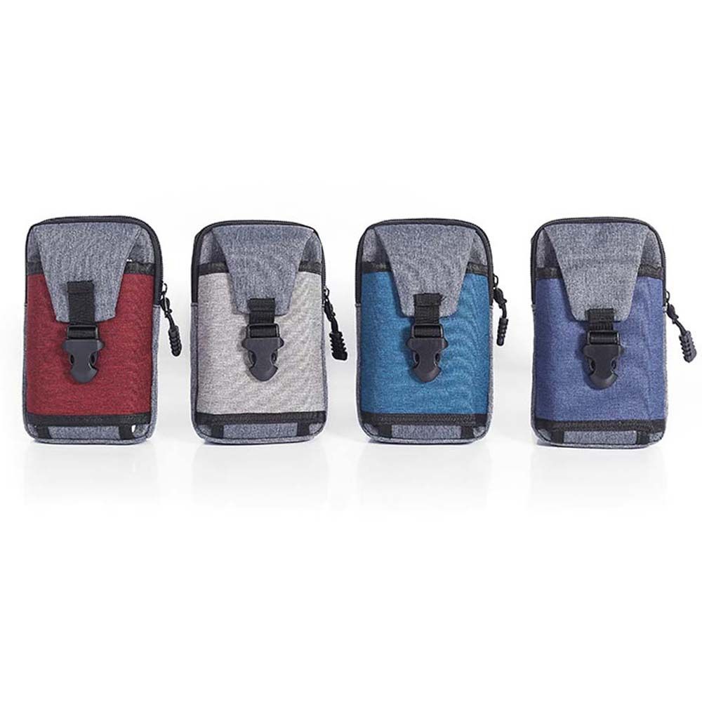

Arm Band Travel Purse Belt Zipper Armband Bag Waist Pack Waist Bag Phone Pocket Casual Bag сірий