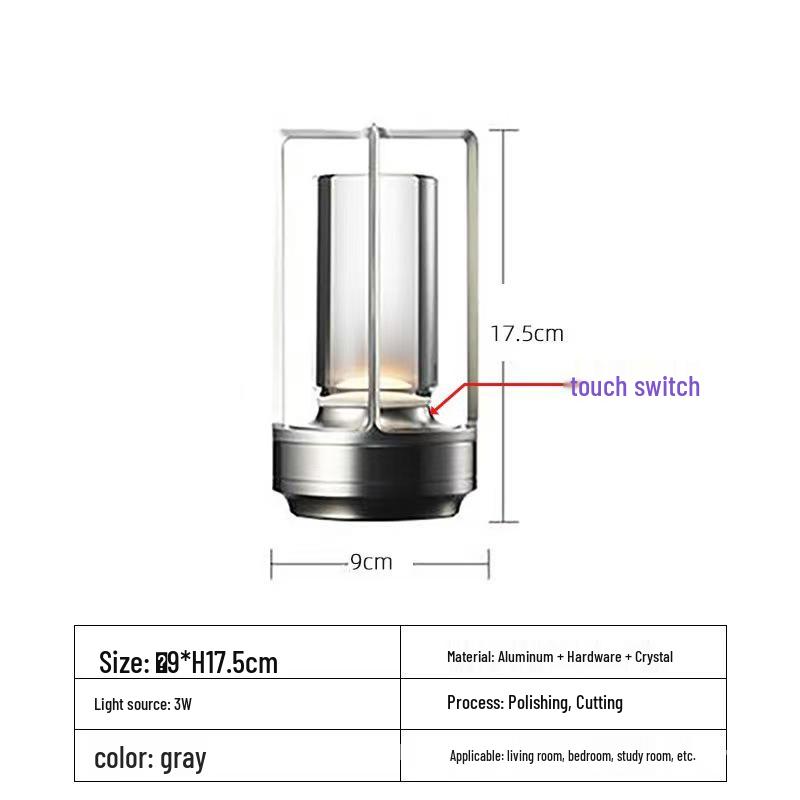 Portable Outdoor Table Lamp - Ideal for Camping, Cafes, and Romantic Ambiance