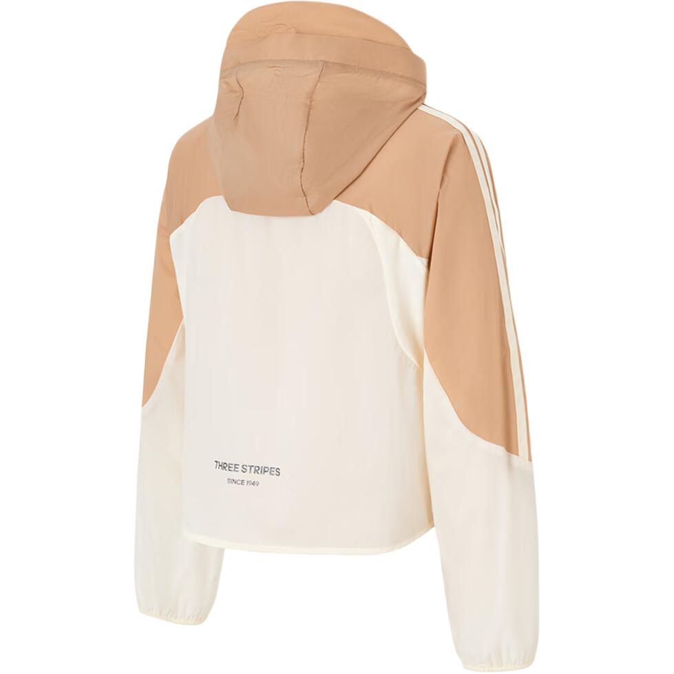 Adidas Hooded Breathable Comfortable Versatile Jacket Women Jacket Warm-Sand Cream KB8499