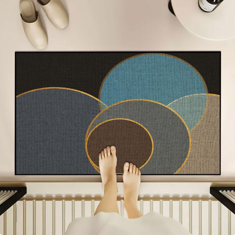Entrance Door Mat Foot Mat Water Absorbing and Anti Slip Entrance Door Bathroom Entrance Hall Kitchen Carpet