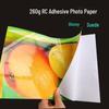 Papel Fotográfico Brilhante Autoadesivo para RC: 5", 6", A4, 260g, Veludo Fino, Impermeável, Ideal para Retratos Grandes e Adesivos.