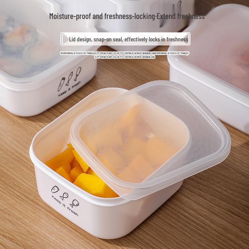 Large Capacity Food Storage Box - Fresh-Keeping Plastic Jar for Fruits, Vegetables, and Lunch Portions