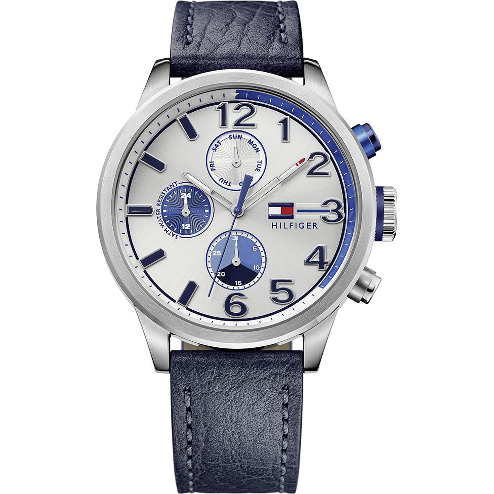 

Tommy Hilfiger Historical Collection White Blue Leather Strap Men s Quartz Watch 1791240 білий