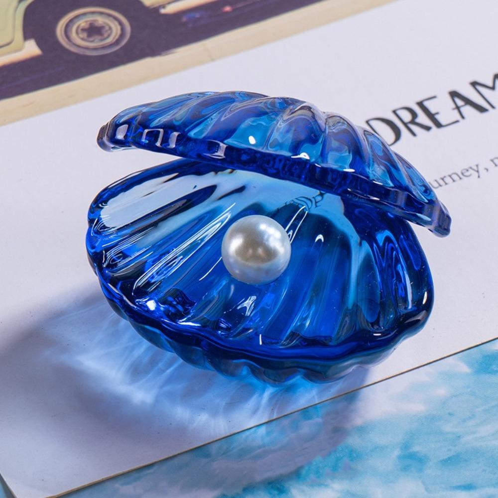 Artificial Crystal Pearl Shell Reflective Seashell Figurine Crafts  For Home Decor