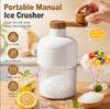 Manual Ice Shaver High-Efficiency No-Electric Ice Crusher & Snow Cone Maker with 1/2 Ice Trays Ideal for Camping & Home Use