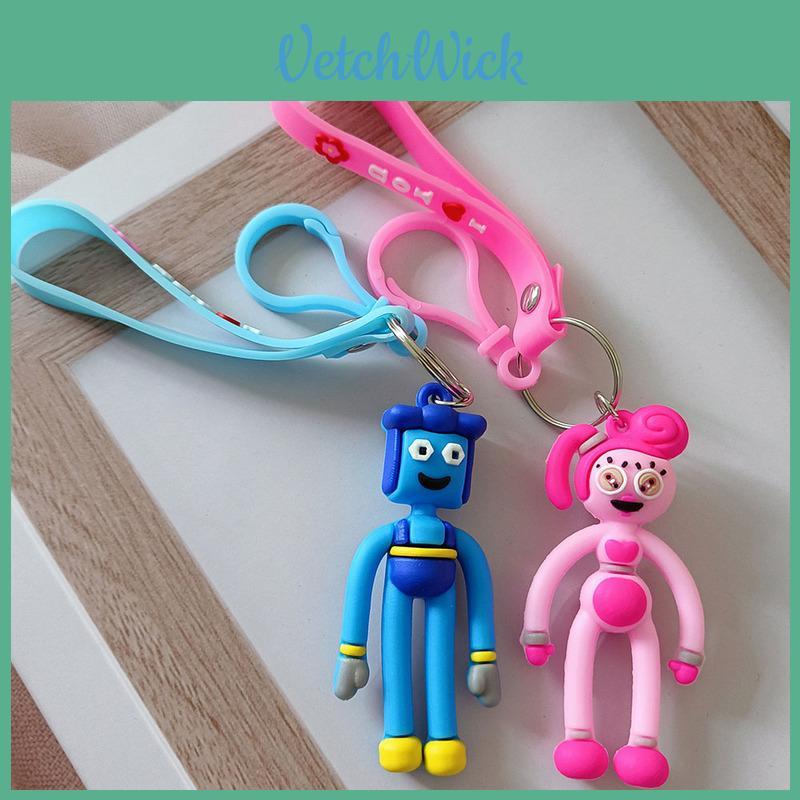 Poppy Playtime Three-dimensional Couple Keychain Stylish And Durable Silicone Pendant