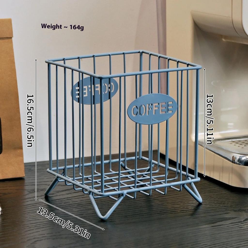 Hot Coffee Pod Holder Large Capacity Coffee Capsule Holder Coffee Creamer Container Irregular Shape Pod Storage Cup