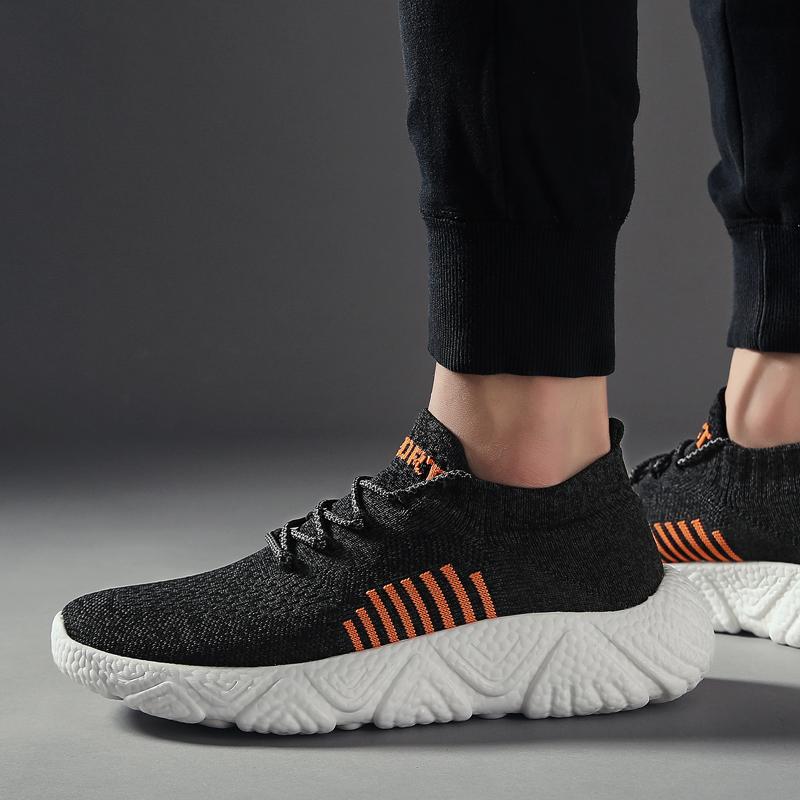 New Spring And Autumn Light-Soled Men'S Casual Sports Shoes, Walking, Running, Tennis Shoes, Plus-Size Men'S Shoes