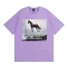 Hold On Partner I Am Overstimulated Horse T Shirt Funny Anxiety Meme Tshirts Men Women Fashion Casual Humor Short Sleeve Tshirt