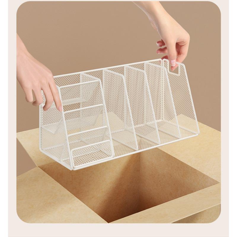 Large Capacity Desktop Bookshelf Office Desk Storage Organizer For Office Stationery