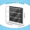 Golf Ball Display Case 12 Holes 3 Layered Storage Box Home Decorative Office Modern Cabinet Shelf