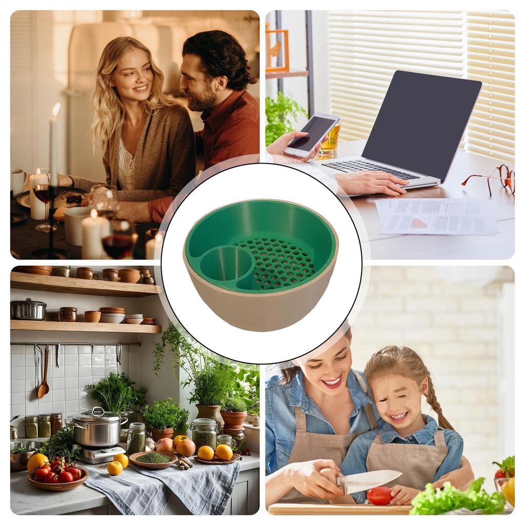 Snack Bowl 2-in-1 Nut Snack Organizer For Candy Double Layer Storage Organizer 3D Printed Decorative Serving Dish For Desktop