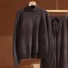 2025 A/W Wool Knitwear: Center Line, Irregular High Neck, Raglan Sleeves, Wool Base Layer.
