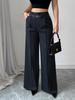 Pantalones Casuales de Mujer de Cintura Alta, Pierna Recta Suelta, Otoño/Invierno 2025