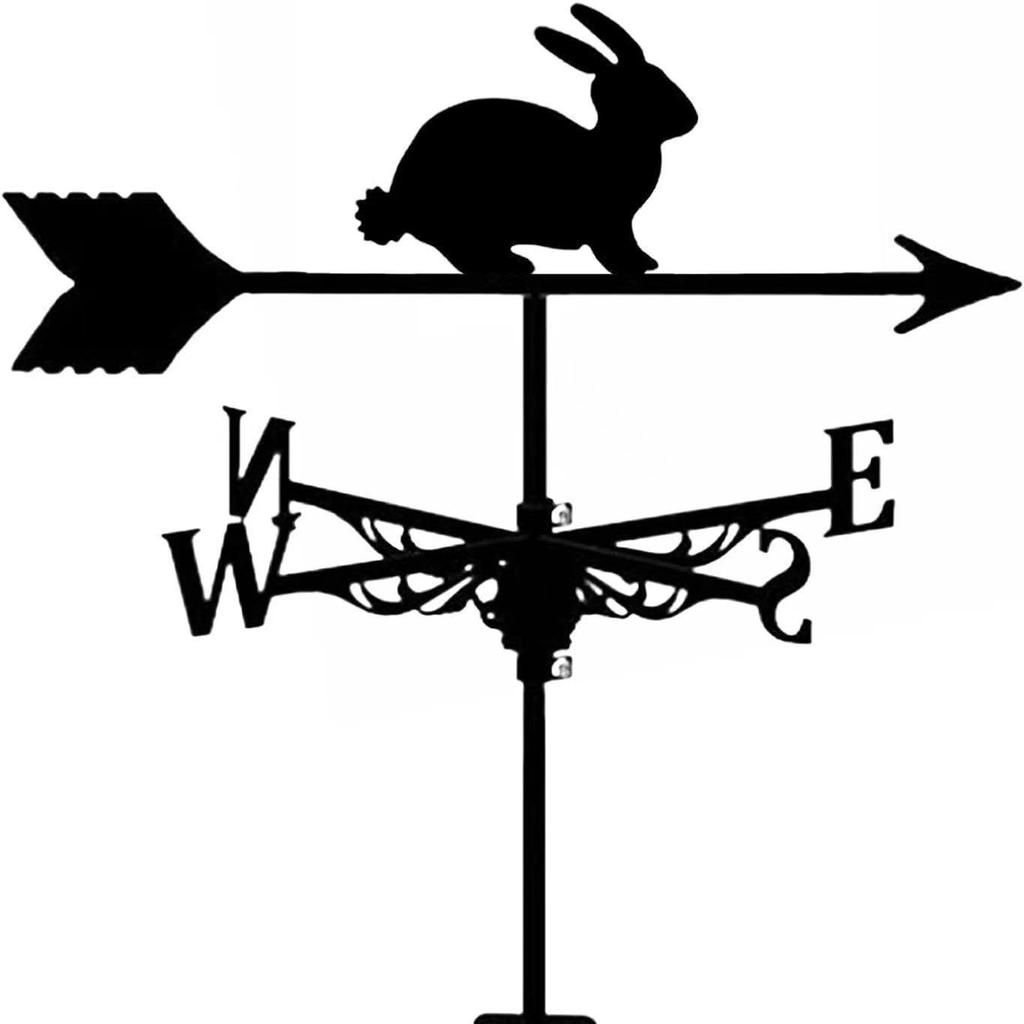 Wetterfahnen-Ornament aus Edelstahl für den Außenhof