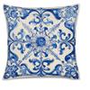 Home Decor Blue And White Floral Pattern Pillow Covers Pattern Cushion Cover Suitable For Sofa Bedroom Car Pillow Cover