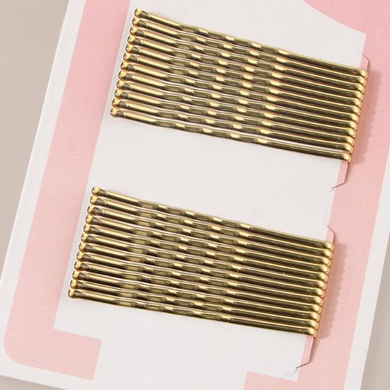 24Pcs Women Hairpins Metal Daily Use One-Word Hair Clips Fine Workmanship Daily Dating Party Fixing Secure Grip Hairpins