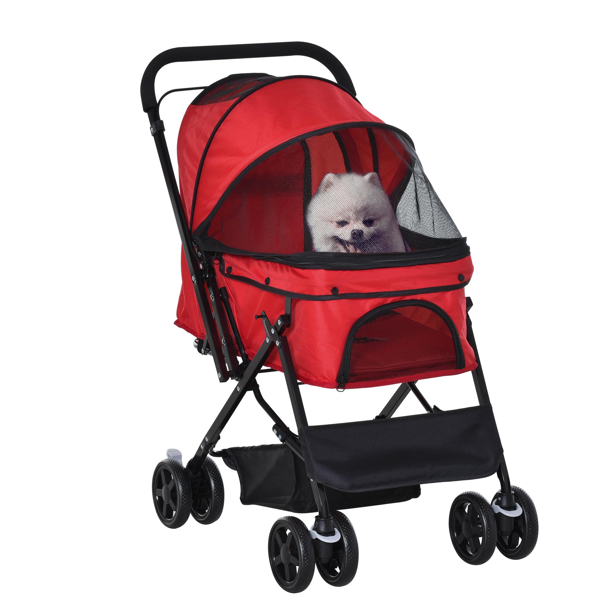 Pet Stroller Pushchair Foldable Travel Dog