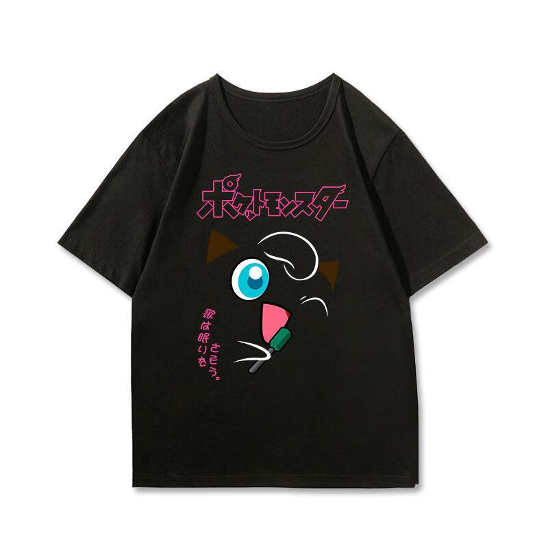 Pokémon Anime Printing Oversized Cotton Tshirt Men and Women Breathable Fashion Leisure Y2K Short Sleeve Summer Tshirt Unisex