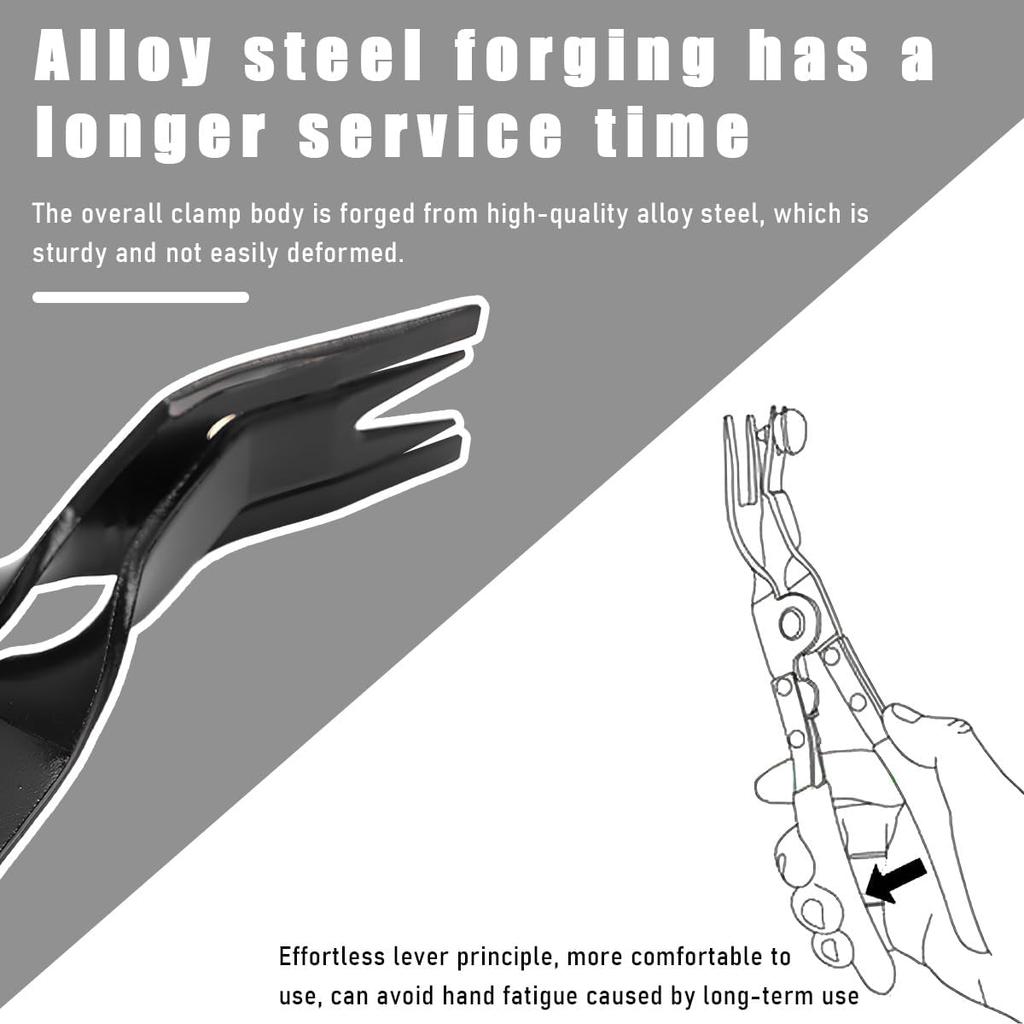 Panel Clip Removal Plier, Automotive Door Panel Upholstery Trim Clip Removal Tool Plier, Remove Push Pin And Press In Trim Clip Fasteners Lift Action