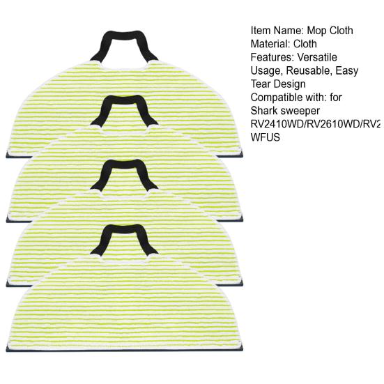 1/2/4 vnt. Atsarginis šluostės robotas dulkių siurblys šluostės audinys atsarginės pagalvėlės skirtos Shark šluotai RV2410WD/RV2610WD/RV2610WA WFUS