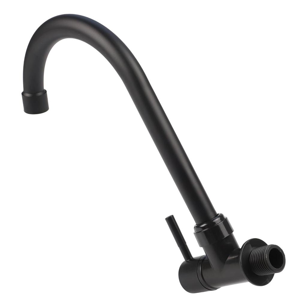 Plastic Steel Black Kitchen Water Purifier Tap Single Lever Cold Water