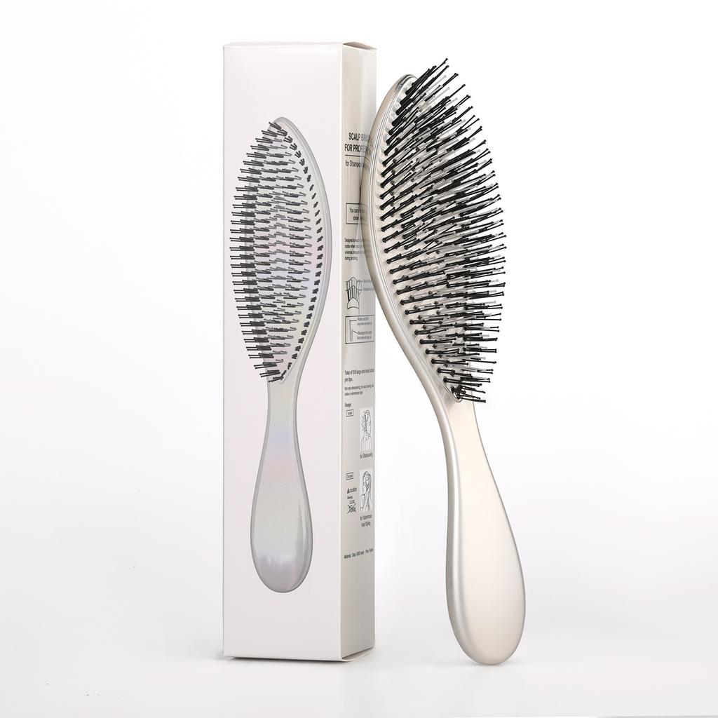 Premium Head Massager Scalp Brush Rose Gold ABS Plastic Wet Dry Hair Detangling Shampoo Massage Comb Styling Accessories