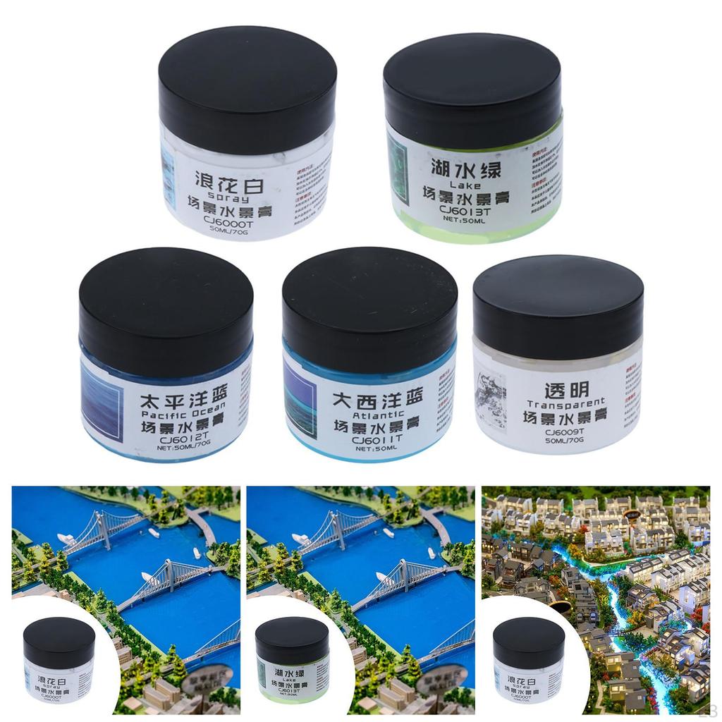 Diorama Modeling Paste DIY Scenery Landscape Portable Sturdy Crafts Lightweight Simulation Water