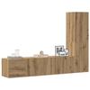 VidaXL Wall-mounted TV Furniture 3 Pcs Artisan Oak Engineered Wood, TV Stand, Hi-fi Cabinet, Entertainment Center, TV Buffet, 3328962
