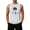 Men's Loose Fit Casual Sleeveless Tank Top Palm Tree Graphic Print Summer Muscle Shirt Lightweight Comfortable Activewear