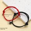 Handgefertigtes Herz-Magnet-Armband für Damen Herren Mode Verstellbares Geflochtenes Partnerarmband Liebhaber Bestie Freundschaft Schmucksets