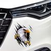 Autocollant voiture - AIMOONSA - Aigle 3D - Noir - Vinyle PVC résistant - Amovible sans résidu