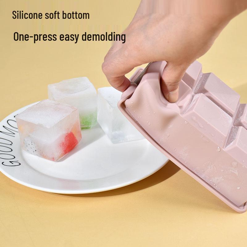Summer Six-Grid Quick Freeze Food-Grade Ice Cube Tray Mold
