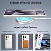 Coque Hybrid PC pour Samsung Galaxy S25 Ultra Cercle Magnétique avec 2 Verres Trempés Intégral