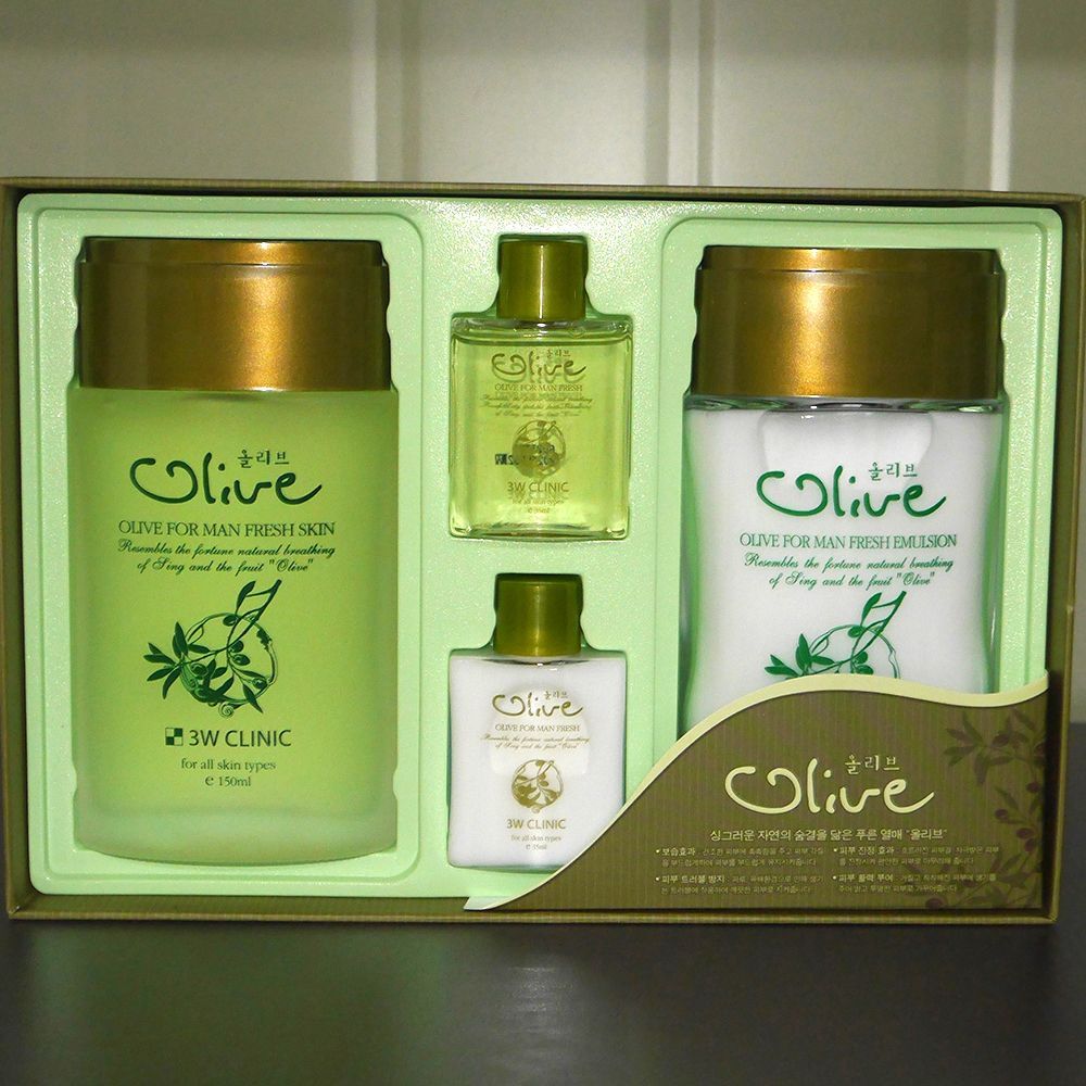 Natural HDGLVNFJ Gift Olive Men's Cosmetics Set Homme for Men 2-piece Set