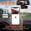 3 Channel Car Dvr 1080P Dash Cam for Car WIFI APP Control Front and Rear View Recorder Video Car Camera for Car Assecories