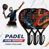 Lightweight ABS Carbon Fiber Padel Racket Adults - Shock Absorbing Large Sweet Outdoor Family Sport