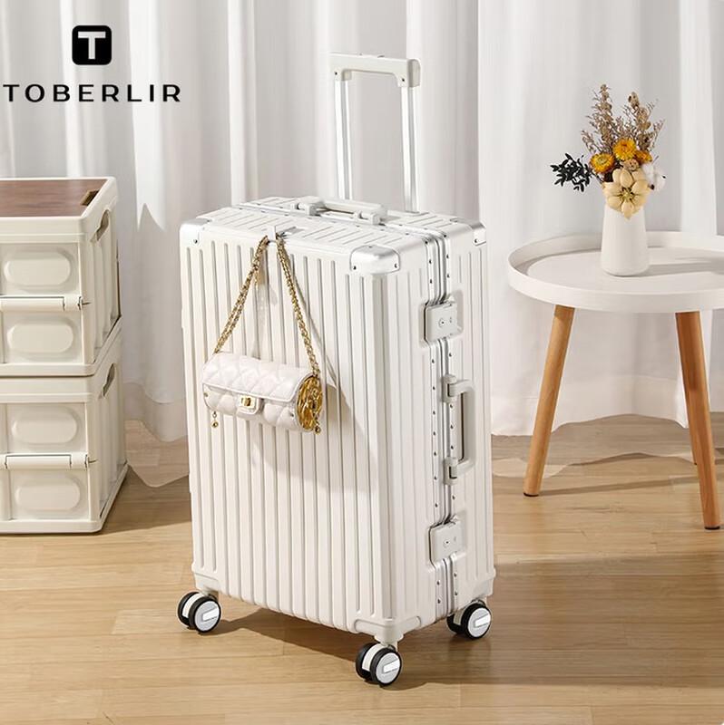 TOBERLIR Hardside Luggage with Silent Aircraft Wheels