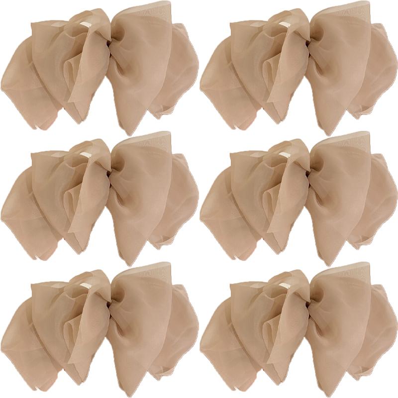 Fairy Chiffon Bow Hairpin French Oversized Sweet Wind Spring Clip Hairpin Top Clip Eye-catching Hair Accessories