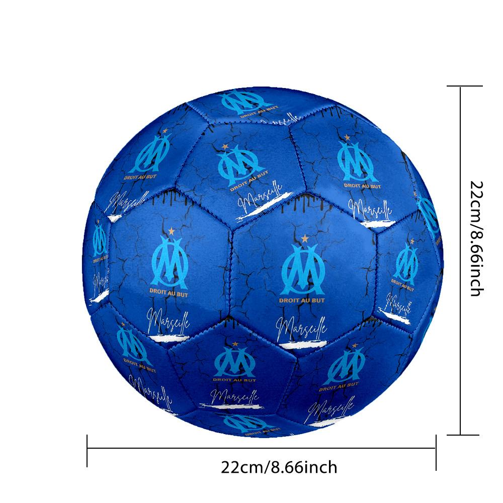 OMSoccer Ball Colorful All Ages Machine Stitched PVC Competition Ready Durable High-Bounce