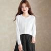 Srcr Women's Fine Wool Blend Thin Knit Cardigan