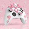 PlayVital Sweetheart Kitty Silicone Cover for Xbox Series Includes Thumb Grips and Cute Grip Cover X/S Controllers, Stickers, Design, Non-Slip [White]