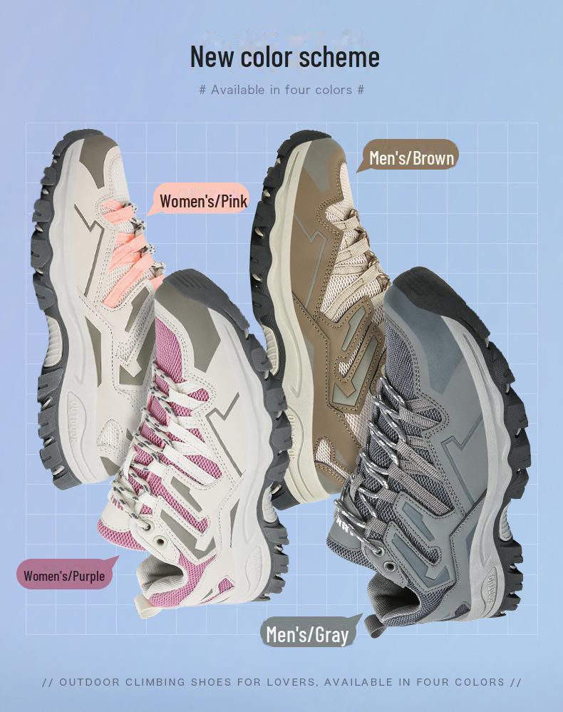 Große Outdoor-Wanderschuhe - Atmungsaktiv, Lässig, Mesh-Schuhe für kurze Reisen für Männer & Frauen