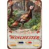 2D Flat, Retro Winchester Turkey Hunting Metal Sign, Classic Style Iron Wall Decor, Multipurpose Indoor/Outdoor Art, Suitable